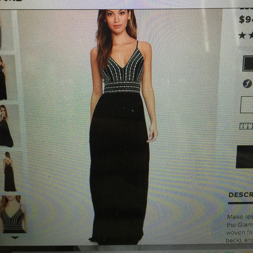 Lulu's black formal dress